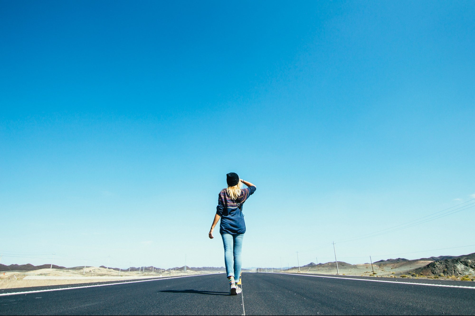 walking-on-empty-road