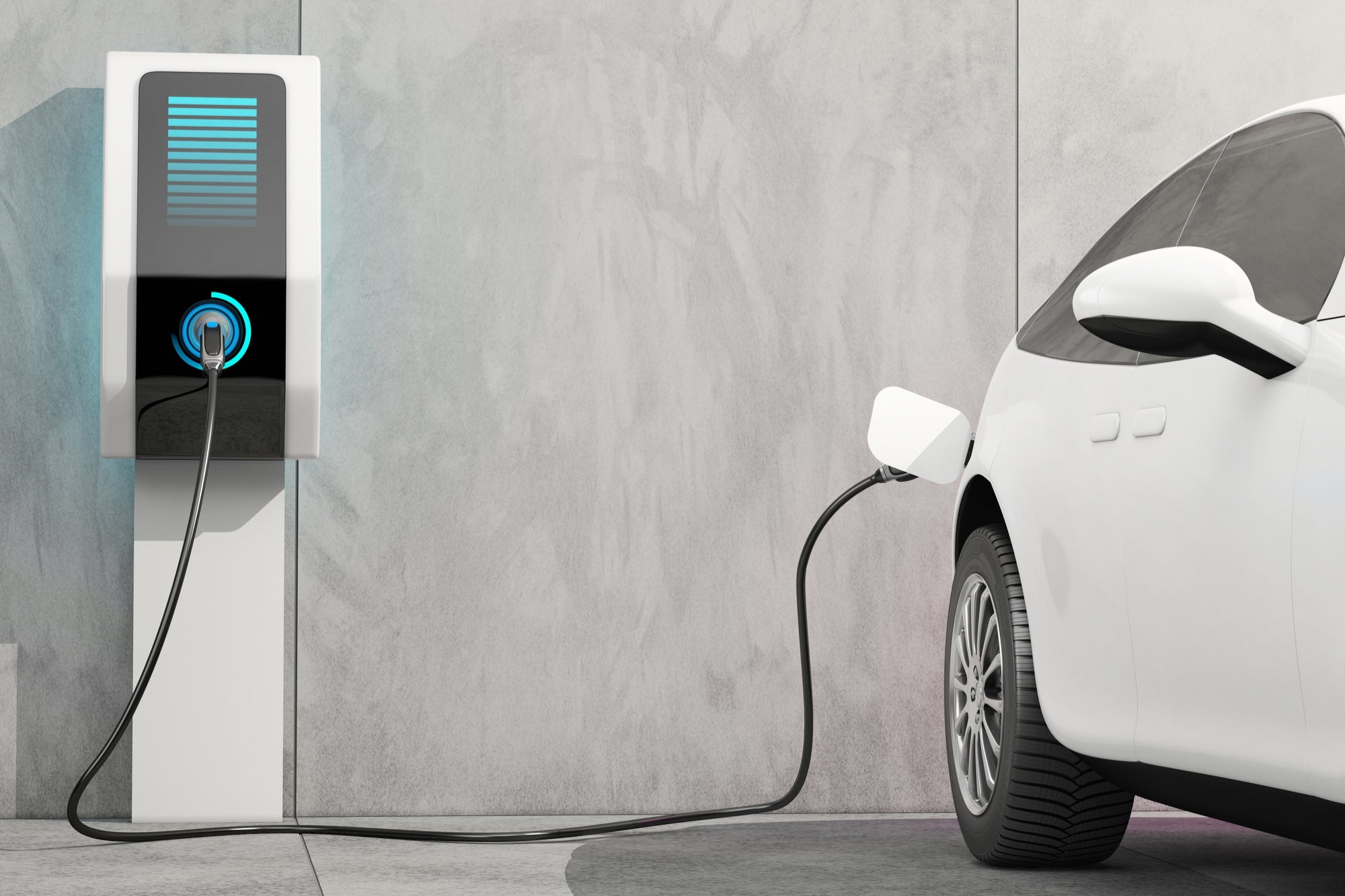white-ev-charging